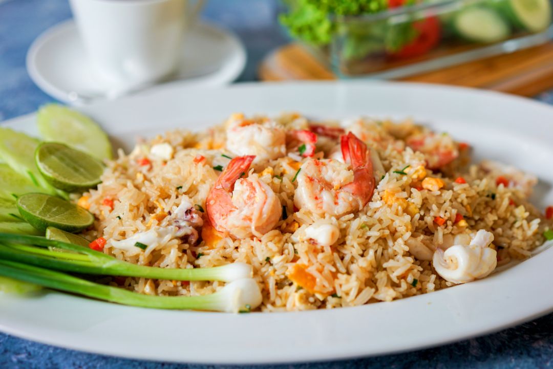 Curso de Rota Asiática: Arroz Tailandês e Tofu Recheado